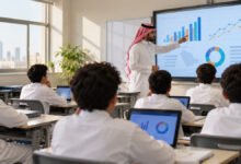 صورة توضيحية لبرنامج المعرفة الإحصائية في مدارس المملكة